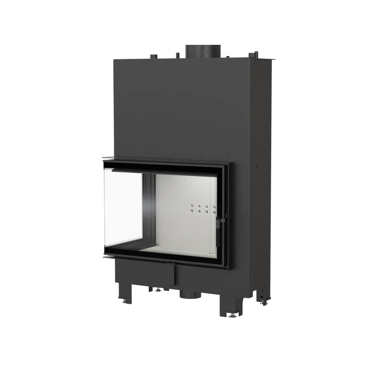 Recuperador a Lenha Idro Canto Esquerdo 17kw Kratki MBA/PW/17/L/BS/W