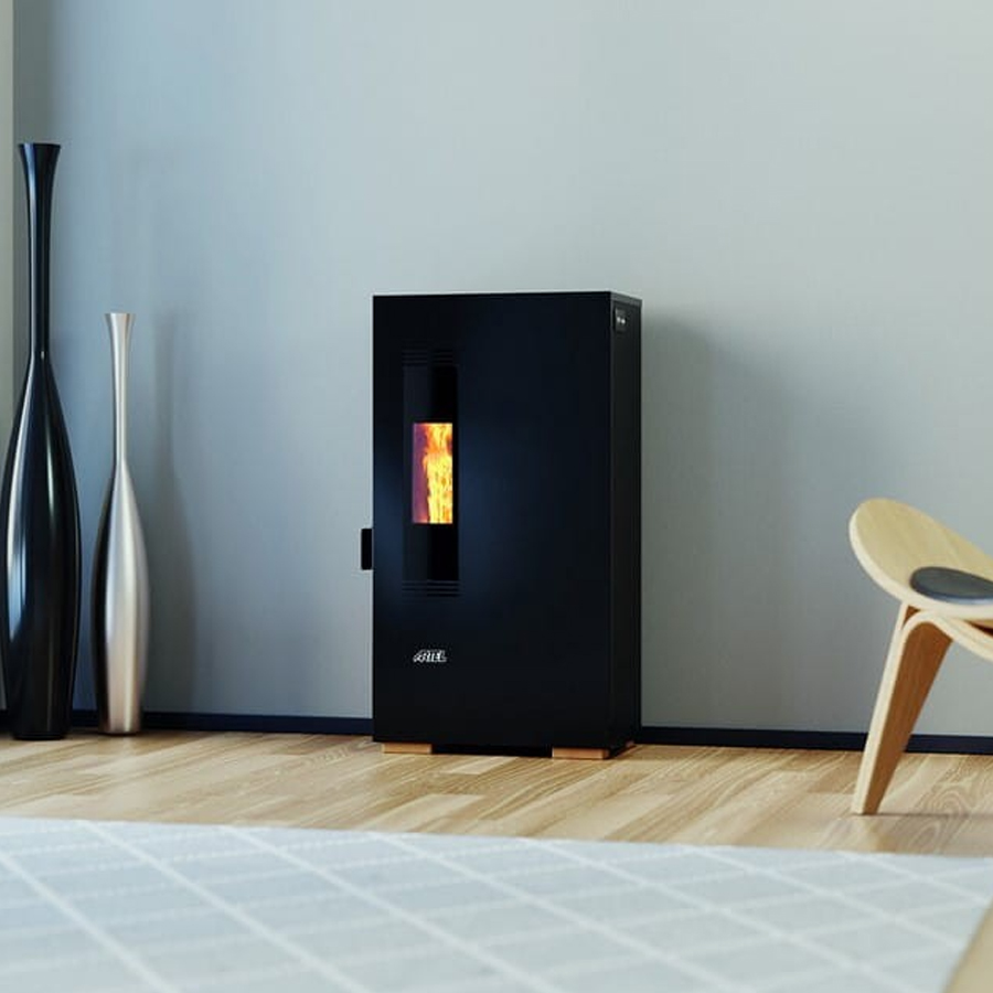 Salamandra a pellet Artel Air Mini 5 S 5kW Preta