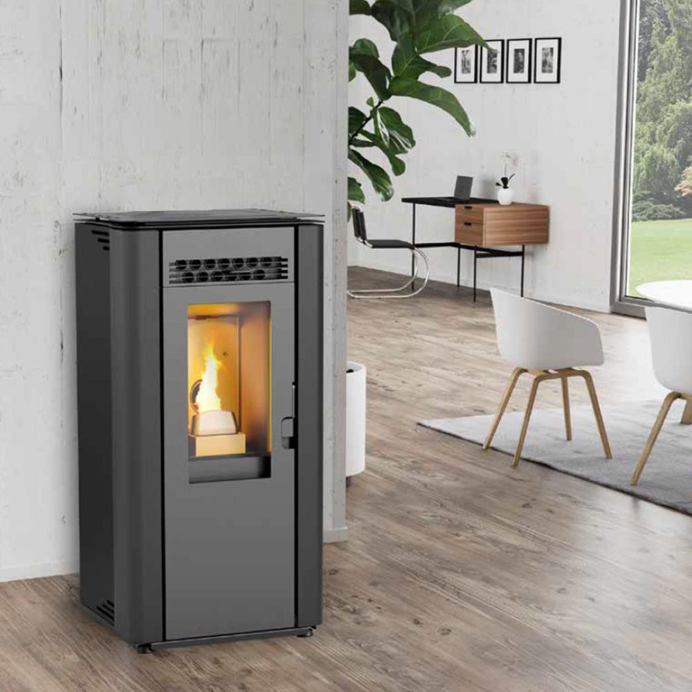 Salamandra a pellet Kalor Air Perfecta Greta 8 Preto