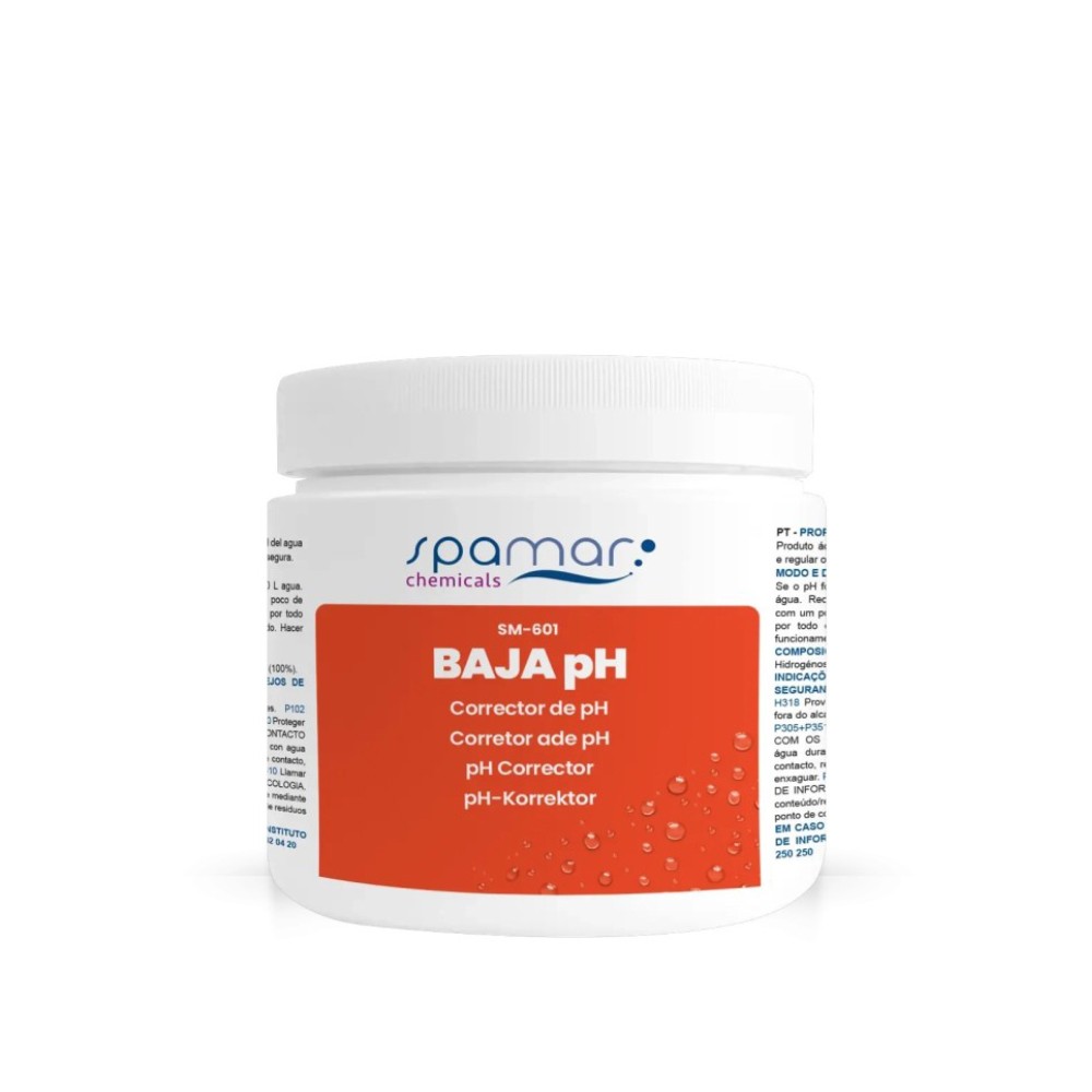 Piscina químico Spamar SPA SM-601 Baja Ph 480g