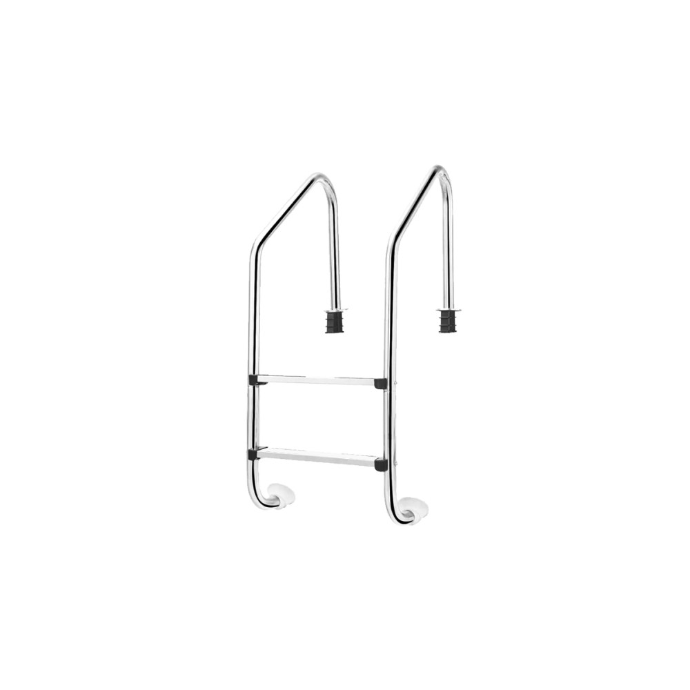 Escada para Piscina com 2 Degraus Aço Inoxidável 316