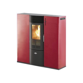 Salamandra a Pellets 10kW Ar Ventilado e Canalizável Kalor Quadra 10C Bordeaux