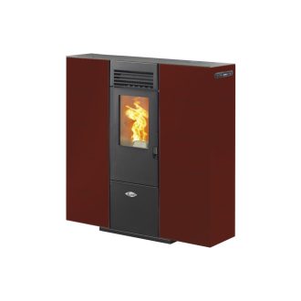 Salamandra a Pellets 7kw Ar Ventilado Kalor Quadra Slim 6 Bourdeaux