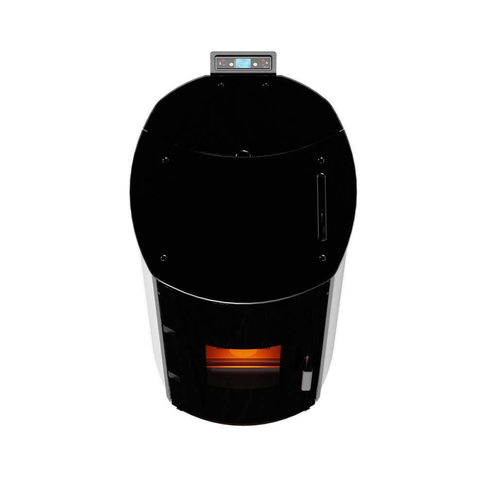 Termoestufa Kalor Idro Redonda 17kw – Vidro/branca P/ Aquecimento Central