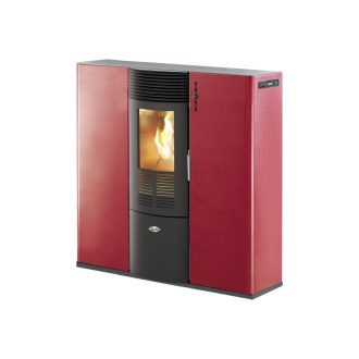 Salamandra a Pellets 8kW Ar Ventilado e Canalizável Kalor Quadra 8C Bordeaux