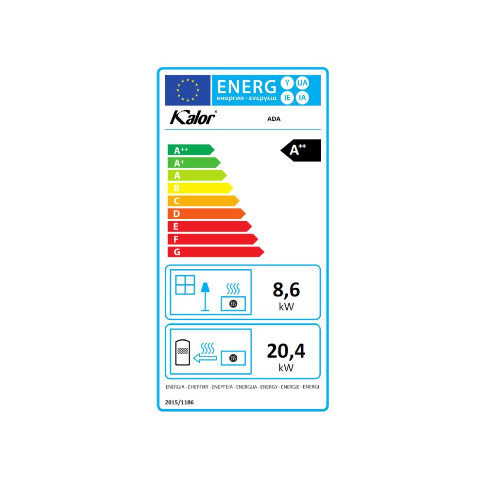 Termoestufa Kalor Idro Ada 28kw – Preta P/ Aquecimento Central