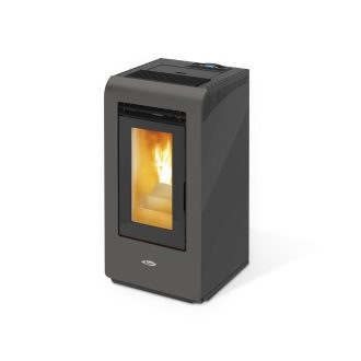 Salamandra a Pellets 14kW Ar Ventilado e Canalizável Kalor Cayenne Grigio