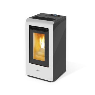 Salamandra a Pellets 16kW Ar Ventilado Kalor Cayenne Bianco
