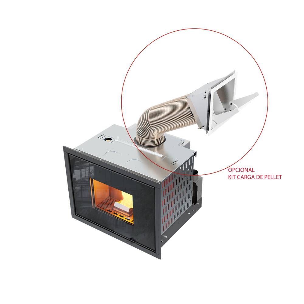 Recuperador a pellet Idro 17kw Kalor Focus Cloe