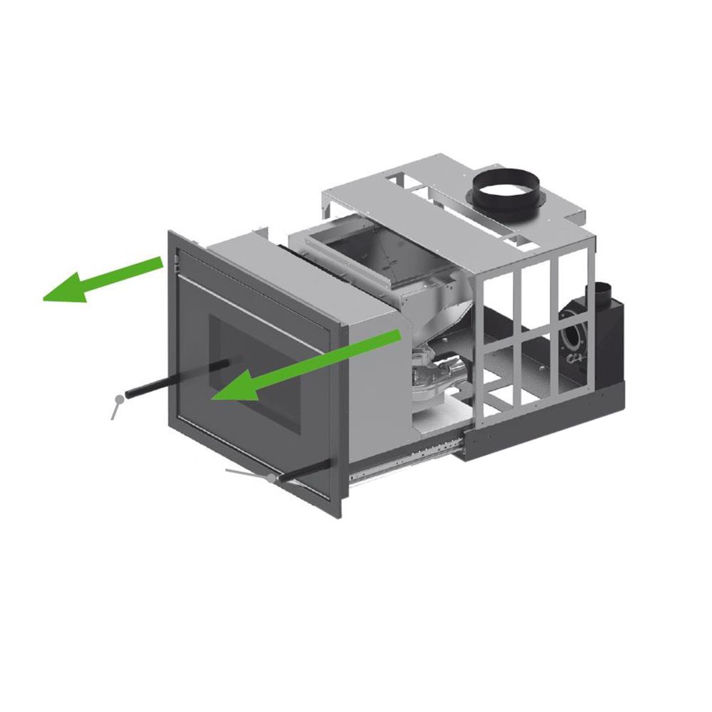 Recuperador a Pellet Ar Ventilado e Canalizável 15kw Kalor Chiara 15C