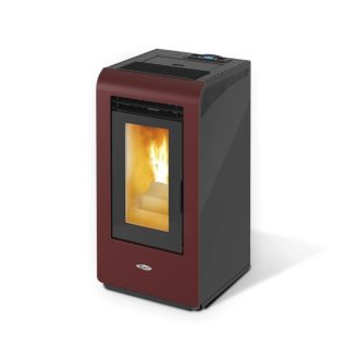 Salamandra a Pellets 16kW Ar Ventilado Kalor Cayenne Bordeaux