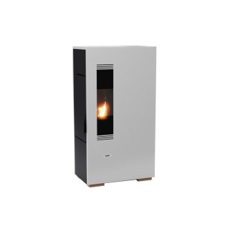 Salamandra a Pellet  5kw Ar Ventilado Kalor Mini 5s Branca