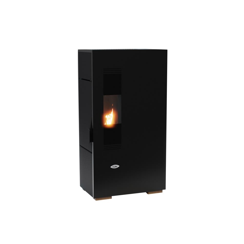 Salamandra a Pellet 5kw Ar Ventilado Kalor Mini 5s Preta