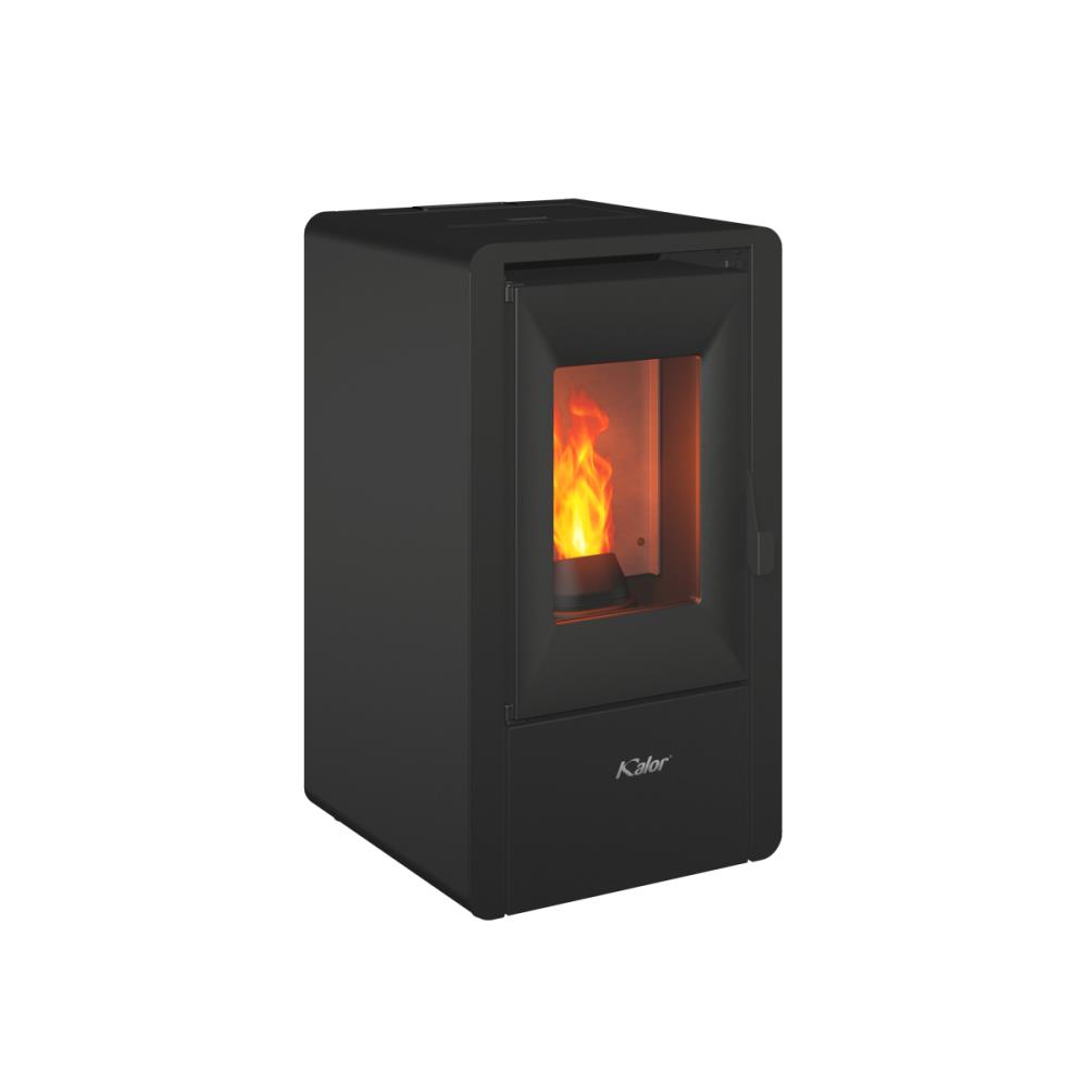 Salamandra a Pellet 7kW Kalor Smart Preto