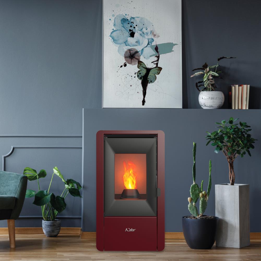 Salamandra a Pellet 7kW Kalor Smart Bordô