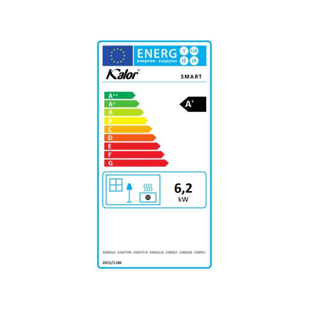 Salamandra a Pellet 7kW Kalor Smart Bordô