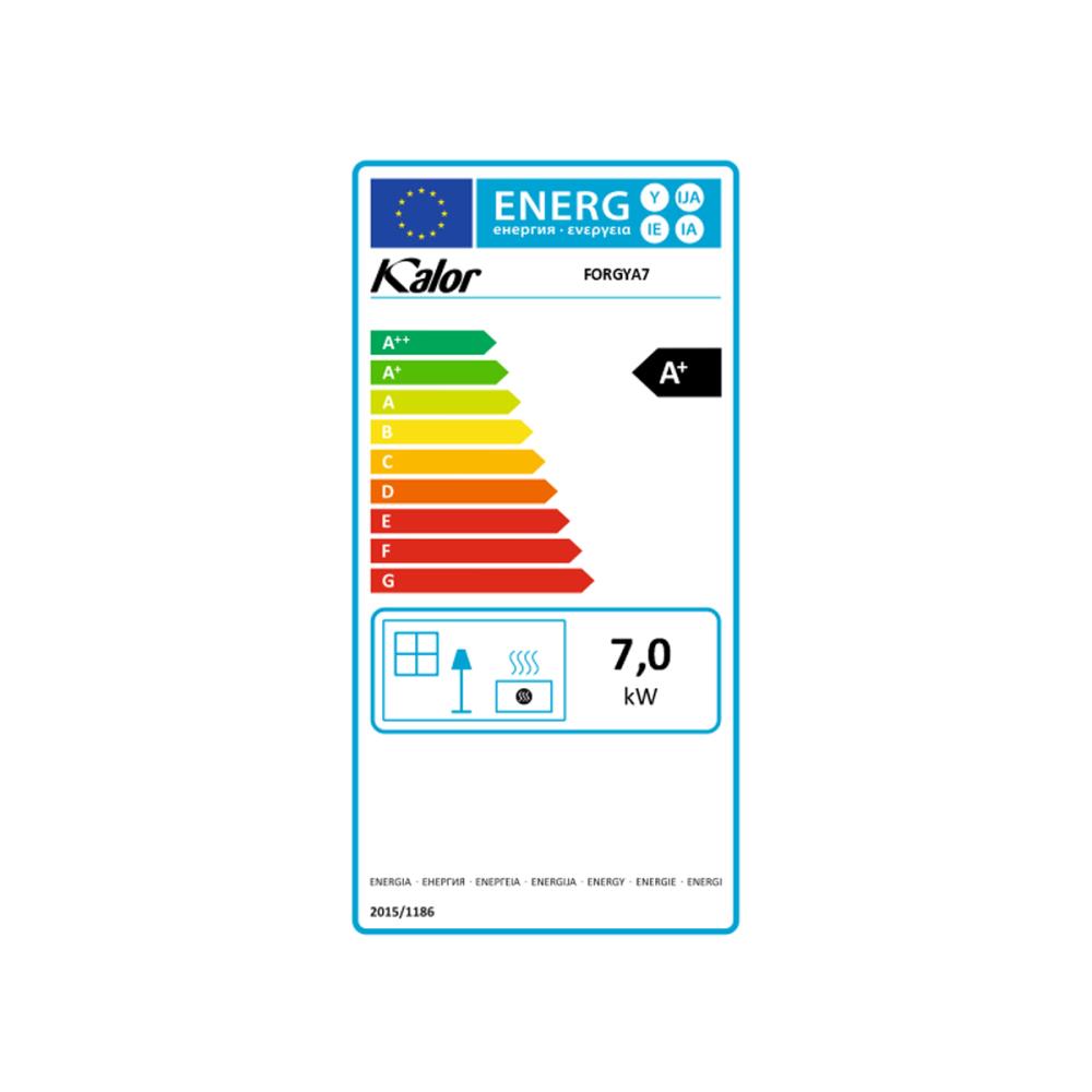 Salamandra a pellet Kalor Air Forgya 7 7.7kW