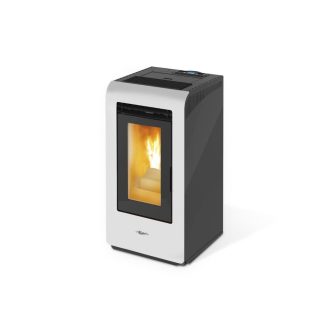 Salamandra a Pellets 7kW Ar Ventilado Kalor Cayenne Bianco