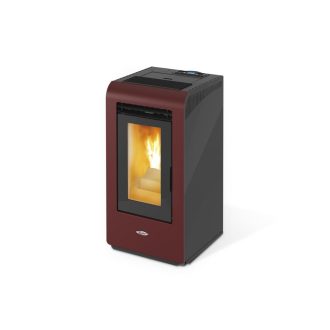 Salamandra a Pellets 7kW Ar Ventilado Kalor Cayenne Bordeaux