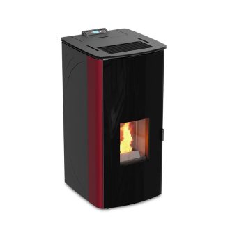 Termoestufa Kalor Estufa Idro Nux Francesca 17 DD Bordeaux p/ Aquecimento Central