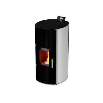 Termoestufa a Pellets Kalor Redonda Glass Idro 24kW