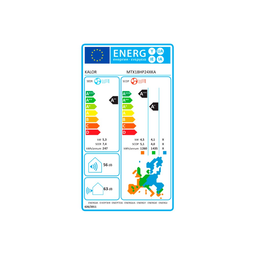 Ar Condicionado Kalor Energy Line Inverter Monosplit 18000 Btu/h R-32