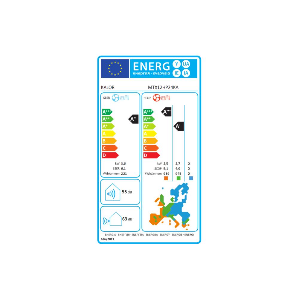 Ar Condicionado Kalor Energy Line Inverter Monosplit 12000 Btu/h R-32