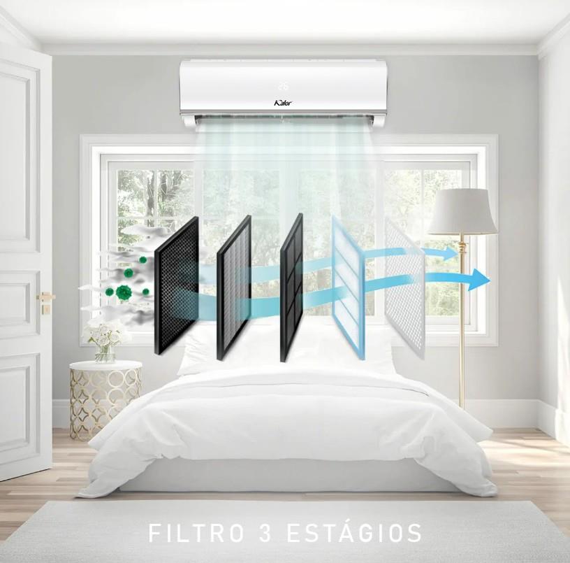 Ar Condicionado Kalor Energy Line Inverter Monosplit 12000 Btu/h R-32