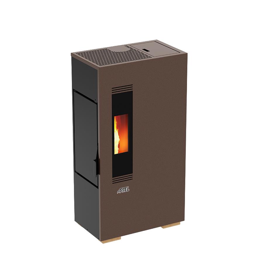 Salamandra a pellet Artel Air Mini 5 S 5kW Ferrugem