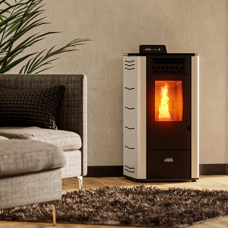 Salamandra a pellet Artel Air Easy M 9 kW Preta