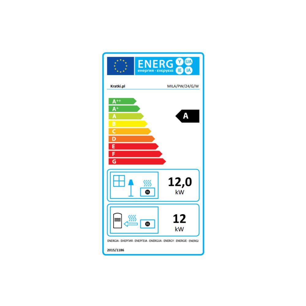 Recuperador a Lenha Idro 24kw Lift-up Kratki MILA/PW/24/G/W
