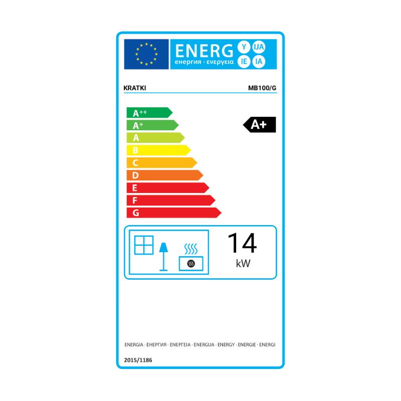 Recuperador Lenha Ar 14 kW Kratki MB100/G