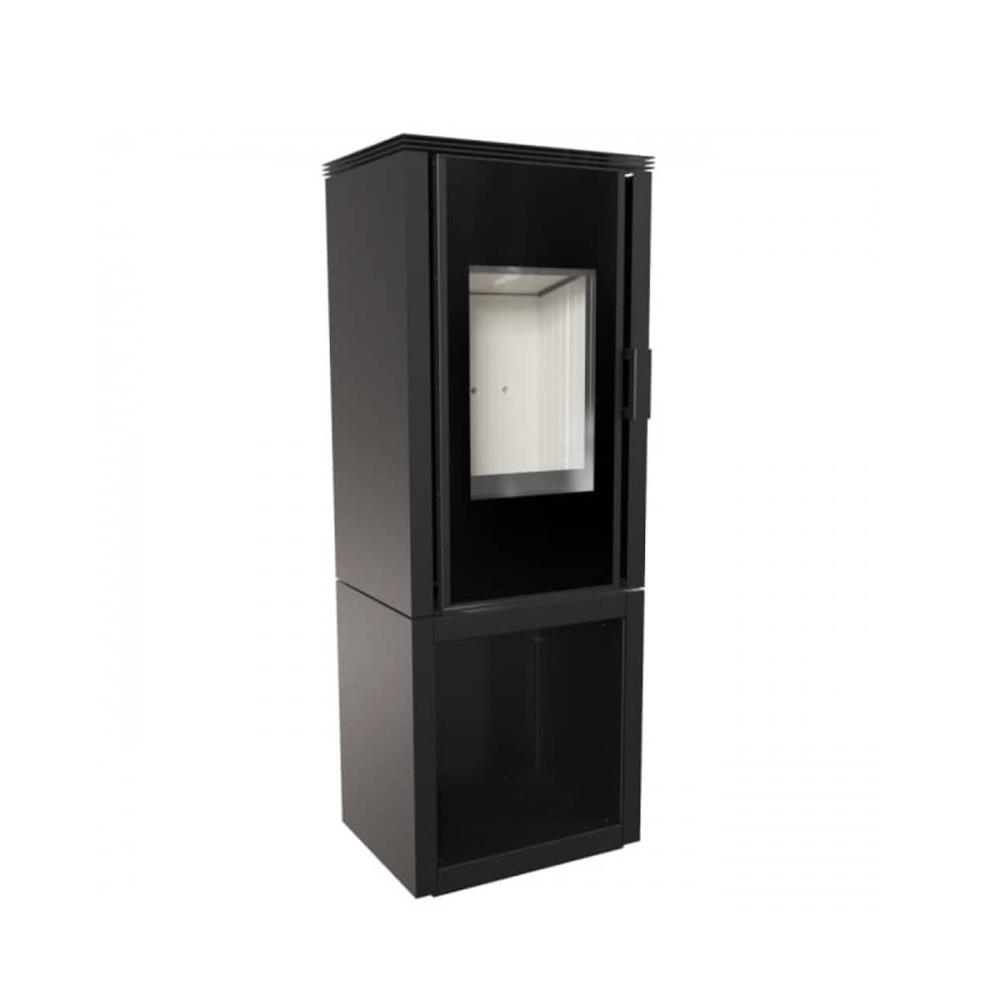 Salamandra a Lenha Ar 6 kw Kratki KOZA/ENYO/FLAT/01 Giratória