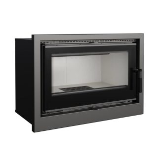 Recuperador Lenha Ar Ventilado Kratki Arke 75 C/ Aro Ø150 8Kw
