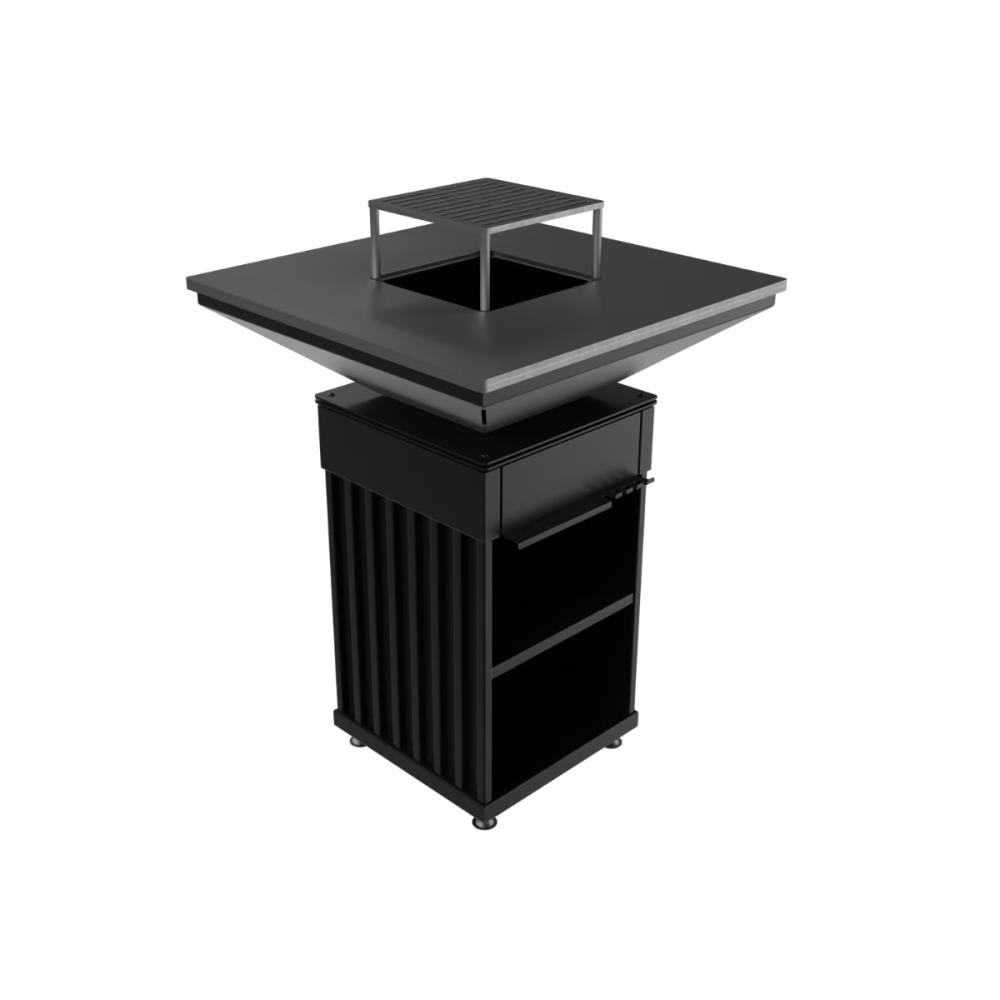 Barbecue a lenha Kratki Quadrum Vertical com Grill QUADRUM/BBQ/V