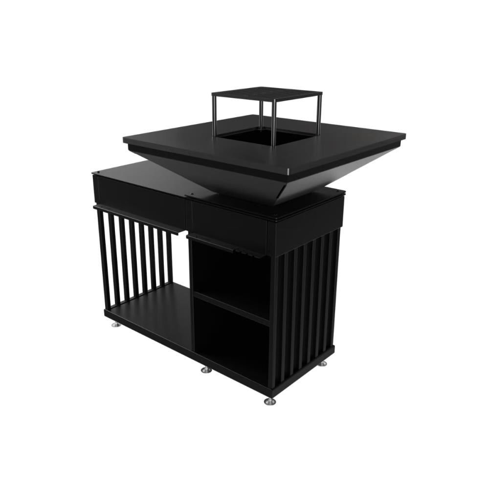 Barbecue a lenha Kratki Quadrum Horizontal com Grill QUADRUM/BBQ/H