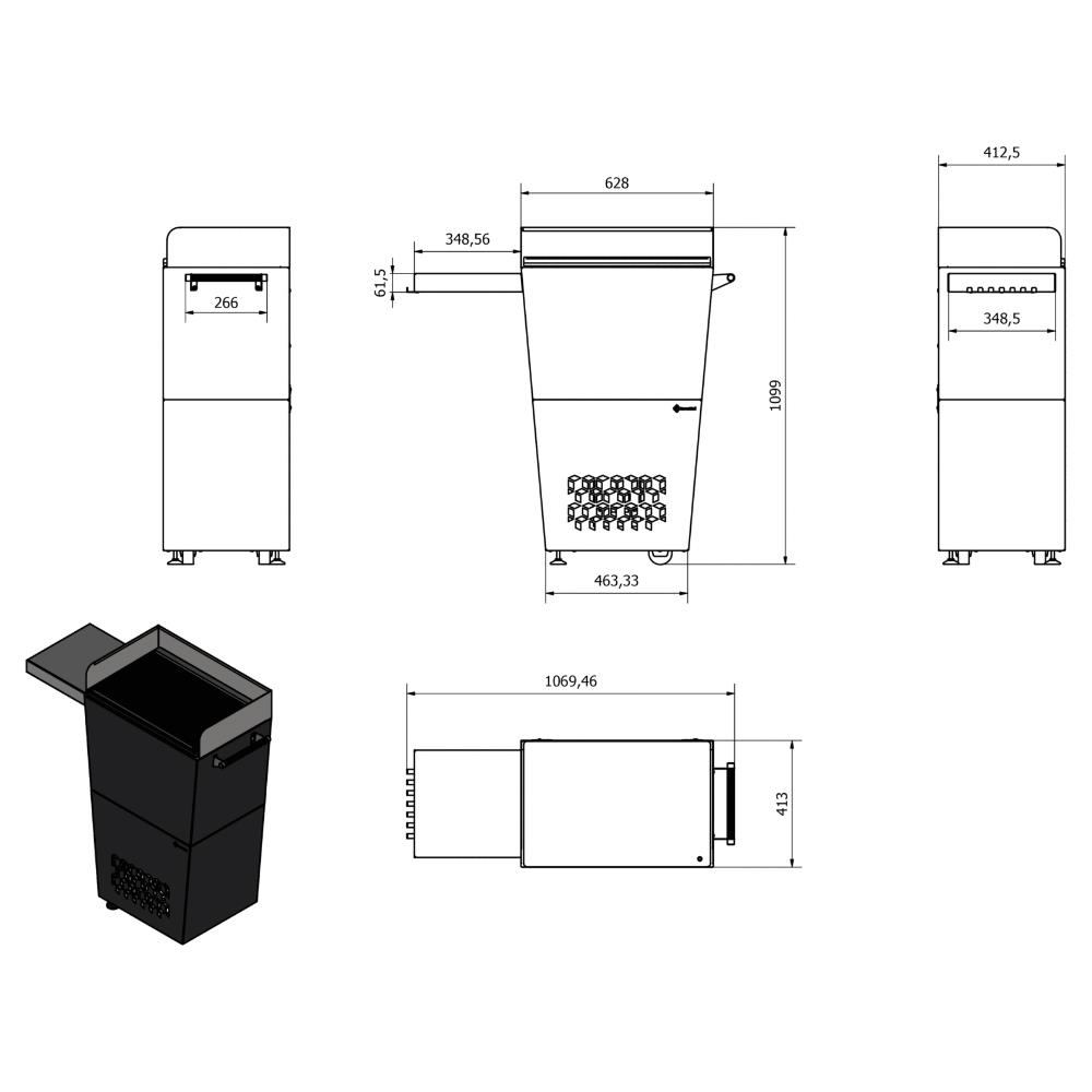 Barbecue a pellet Kratki Festum GP/FESTUM/628/B