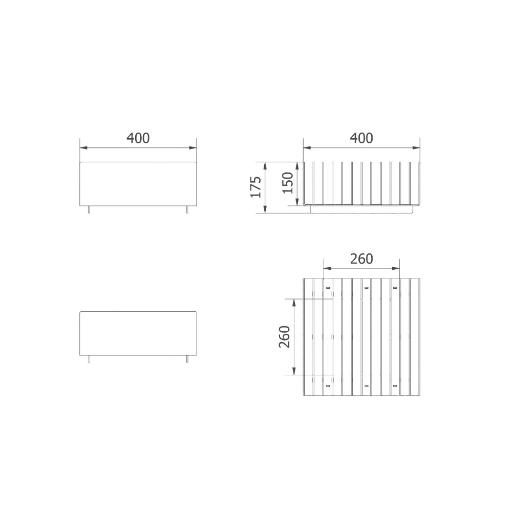 Fire Pit de Jardim Kratki Erizo 40x40