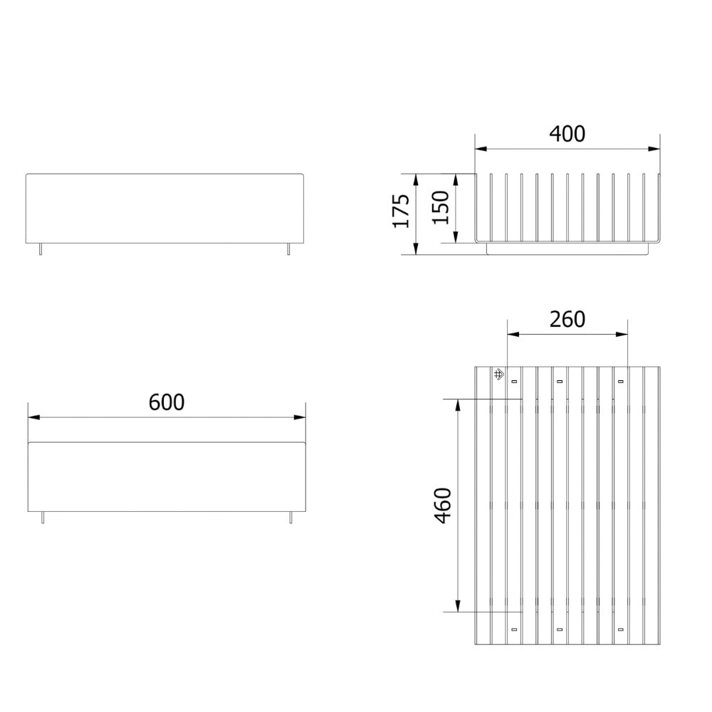 Fire Pit de Jardim Kratki Erizo 60x40