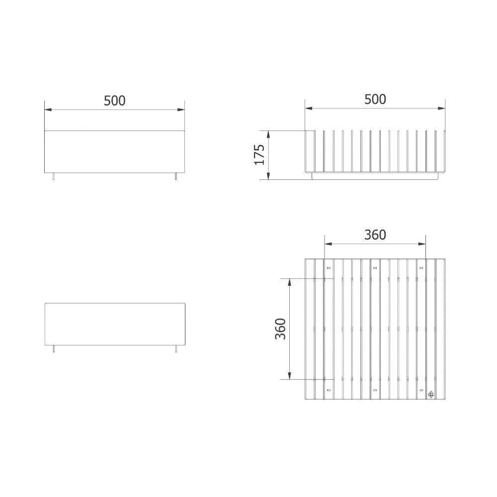 Fire Pit de Jardim Kratki Erizo 50x40