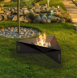Fire Pit de Jardim Kratki Pyramid Aço
