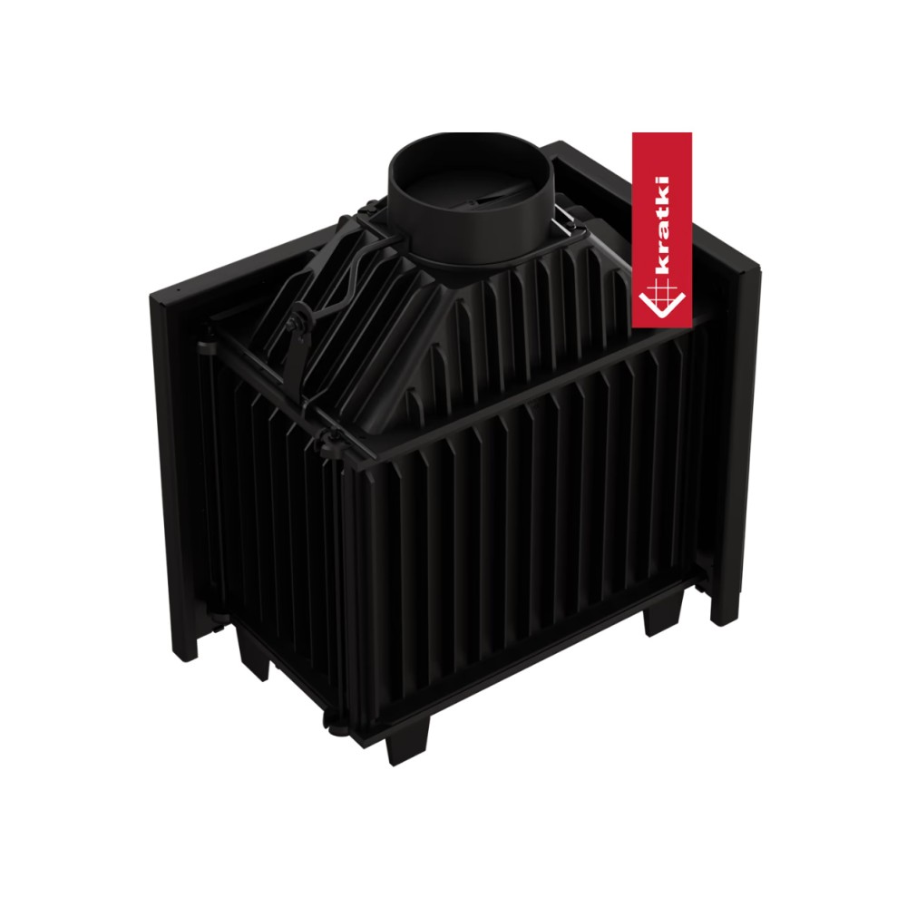 Recuperador a Lenha Ar 8Kw Canto Esquerdo Kratki Simple SIMPLE/M/S/L/BS/150 Ø150
