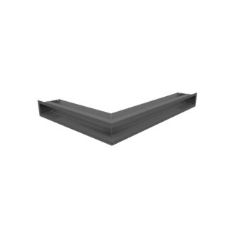 Grelha de Ventilação Canto Direito Slim 54,7x76,6x9cm Grafite