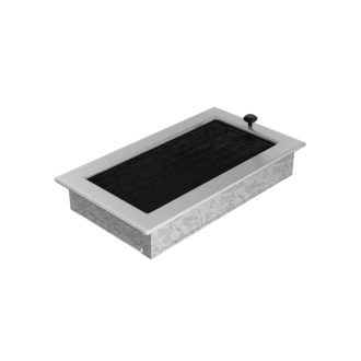 Grelha de Ventilação Inox Persiana 17x30cm