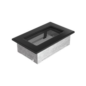 Grelha de Ventilação Preta 11x17cm
