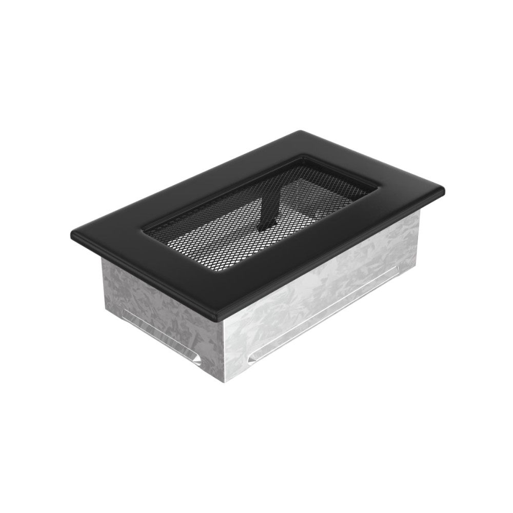 Grelha de Ventilação Preta 11x17cm 117C