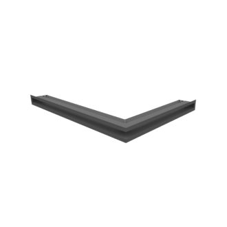 Grelha de Ventilação Canto Esquerdo Slim 76,6x54,7x6cm Grafite