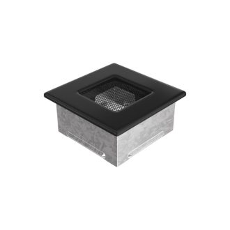 Grelha de Ventilação Preta 11x11cm