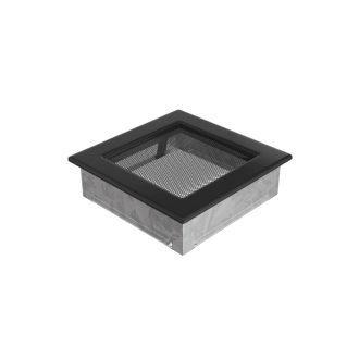 Grelha de Ventilação Preta 17x17cm