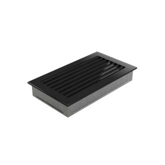 Grelha de Ventilação Preta Persiana Fixa 17x30cm
